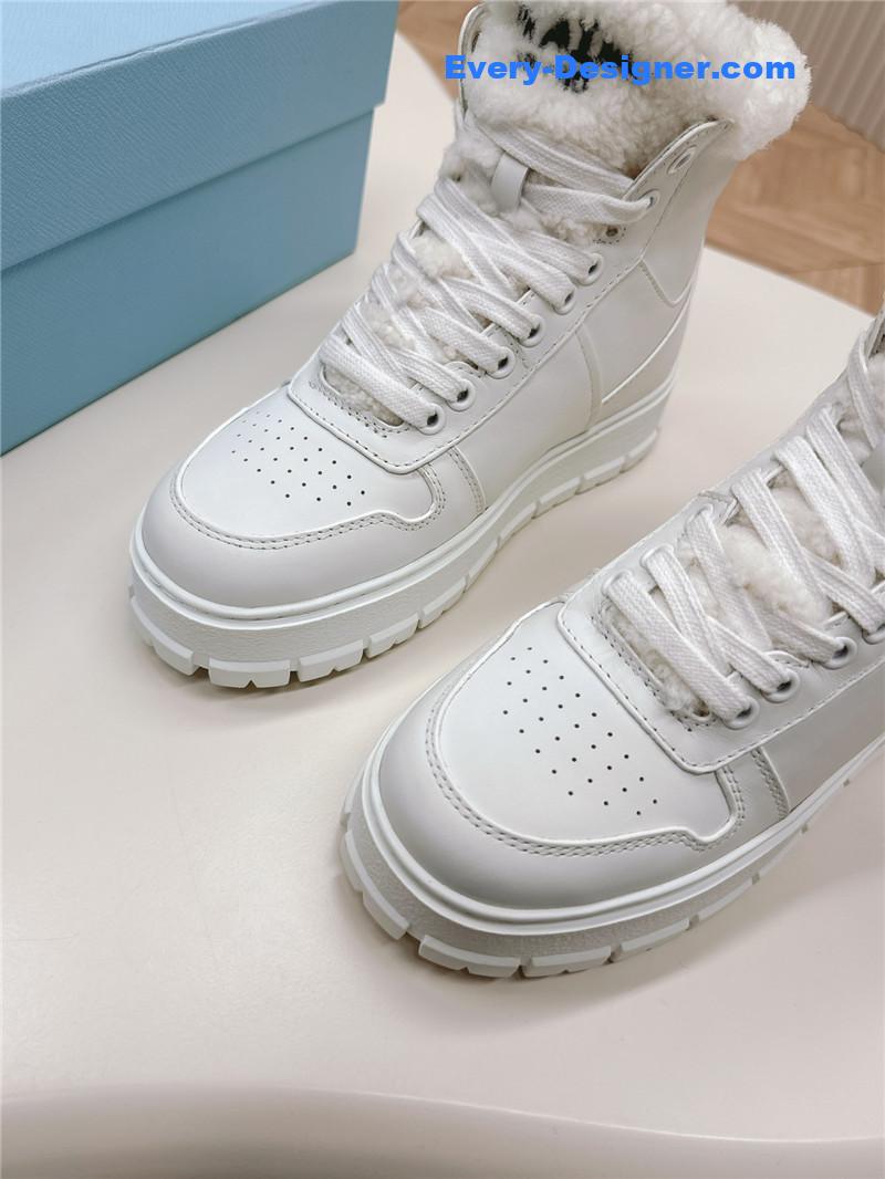 Pra*a wool high top sneakers and boots