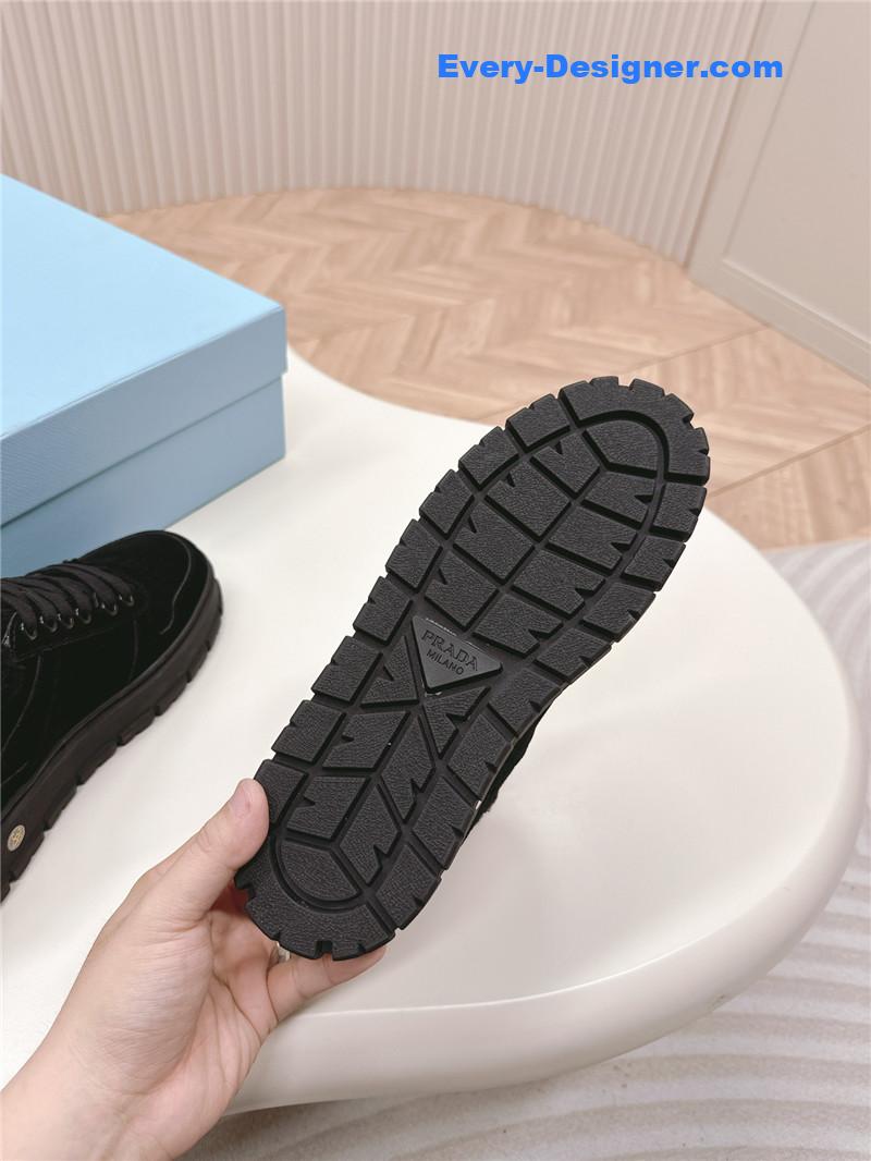 Pra*a wool high top sneakers and boots