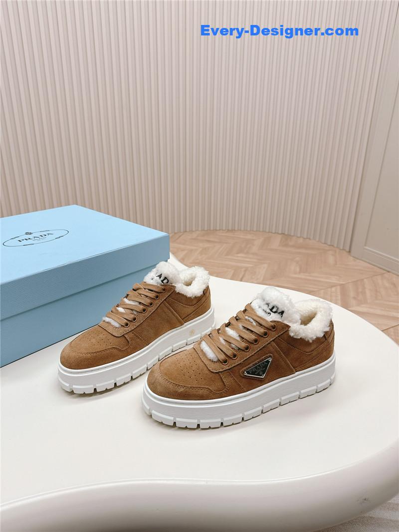 prada wool high top sneakers and boots