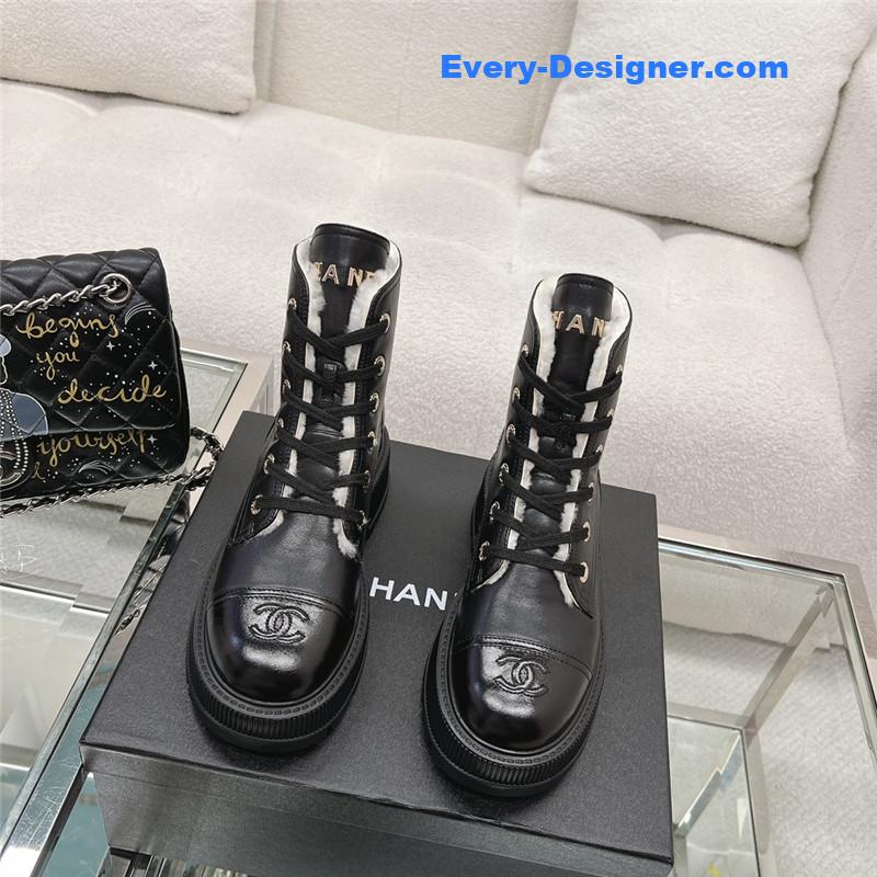 CC new thick-soled lambswool boots