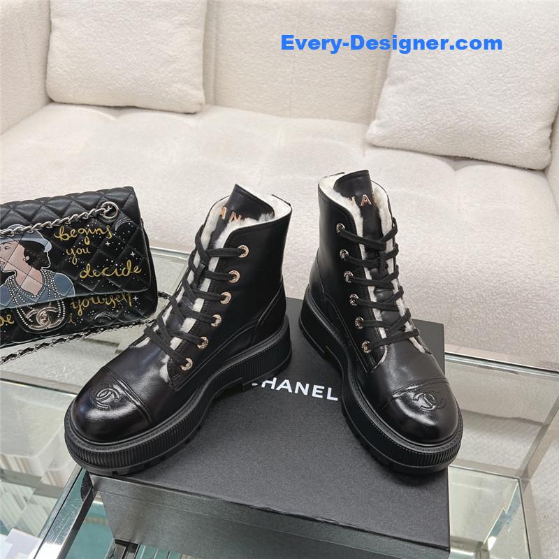 CC new thick-soled lambswool boots