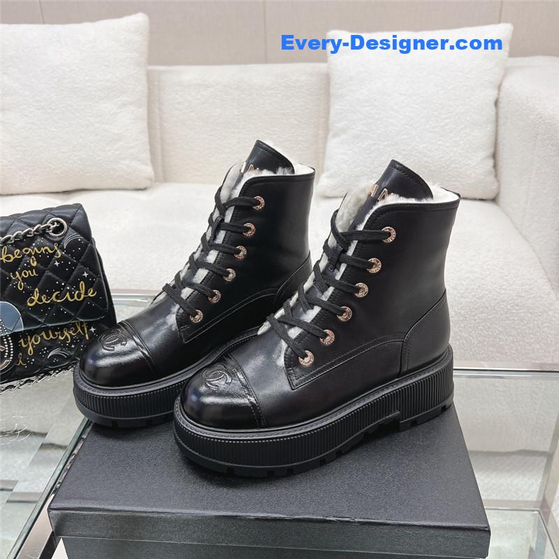 CC new thick-soled lambswool boots