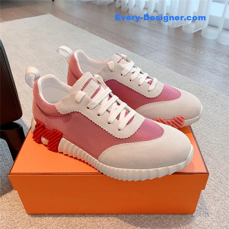 Hermes Pink Bouncing Sneakers
