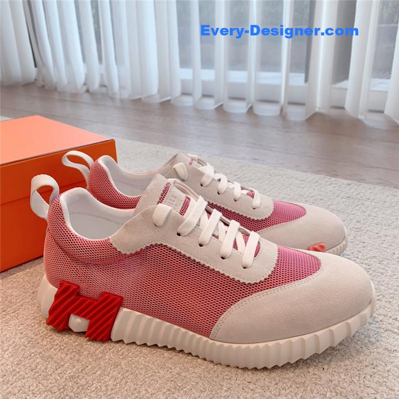 Hermes Pink Bouncing Sneakers