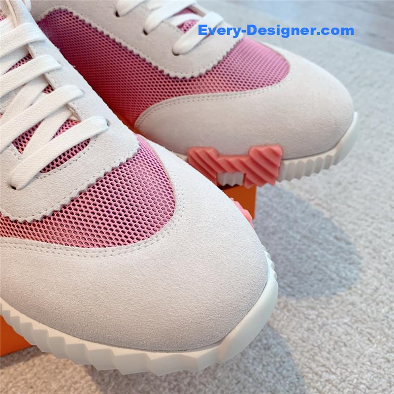 Hermes Pink Bouncing Sneakers