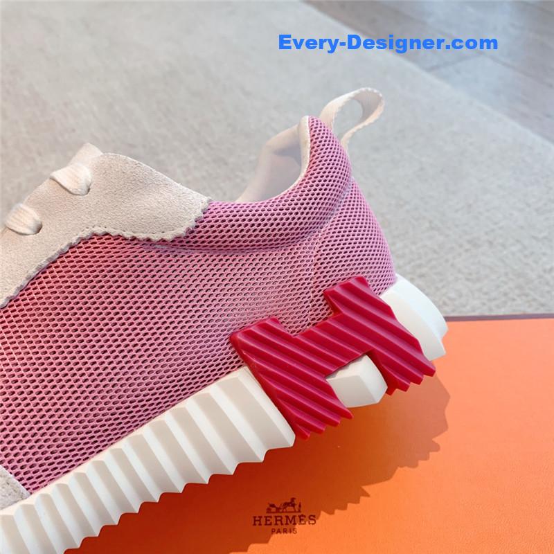 Hermes Pink Bouncing Sneakers