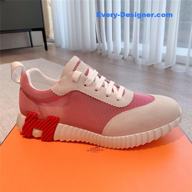 Hermes Pink Bouncing Sneakers
