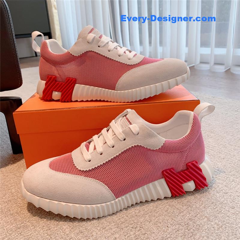 Hermes Pink Bouncing Sneakers