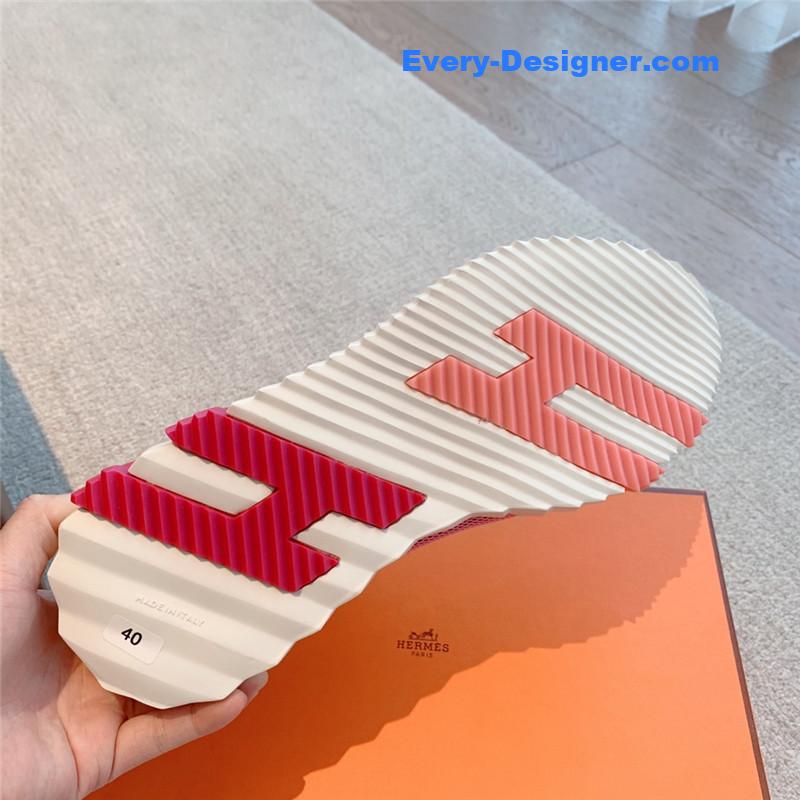 Hermes Pink Bouncing Sneakers