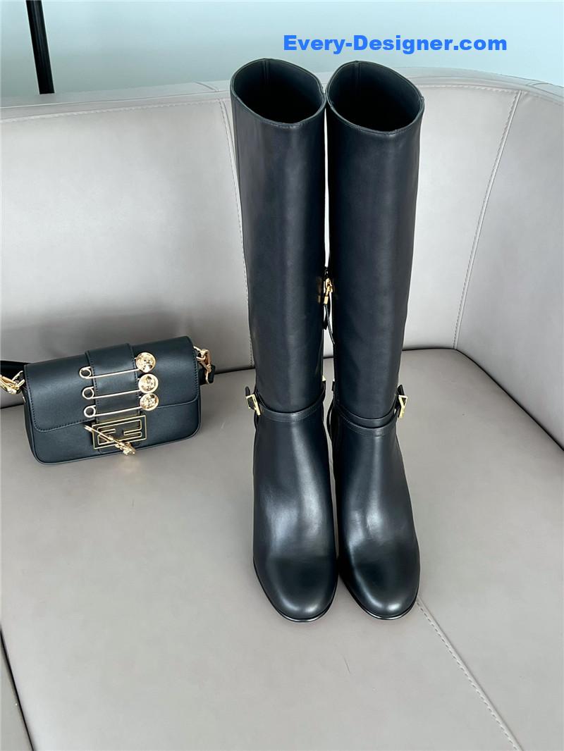 F**di autumn and winter delfina original calfskin high boots
