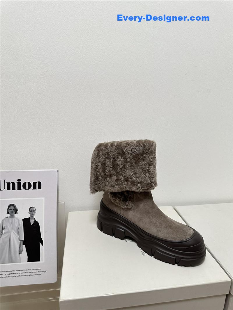 runello cinelli new wool ankle boots