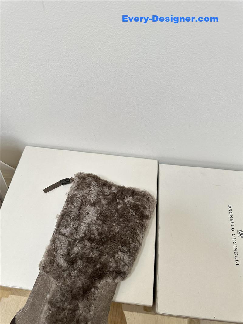 runello cinelli new wool ankle boots