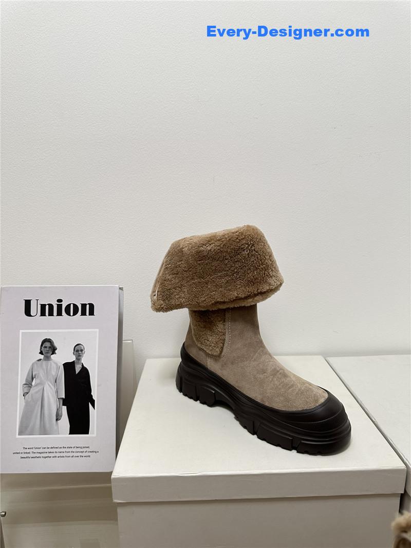 runello cinelli new wool ankle boots