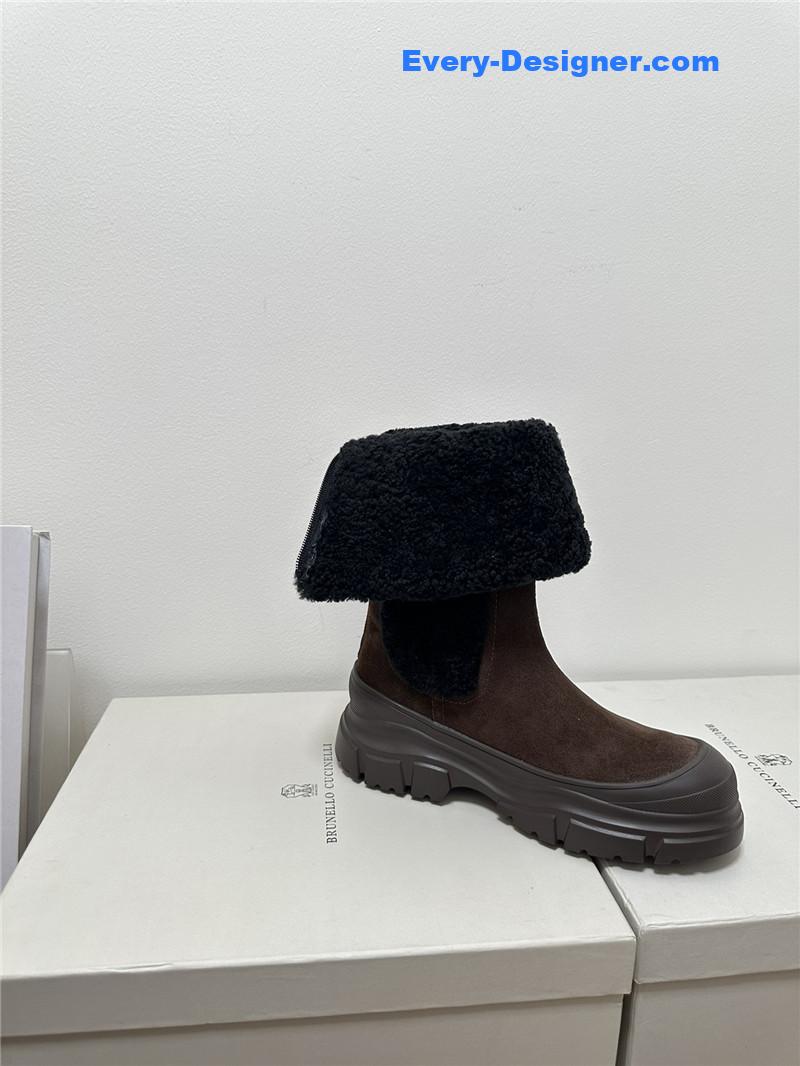 runello cinelli new wool ankle boots