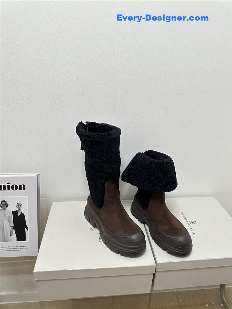 runello cinelli new wool ankle boots
