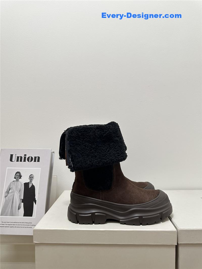 runello cinelli new wool ankle boots