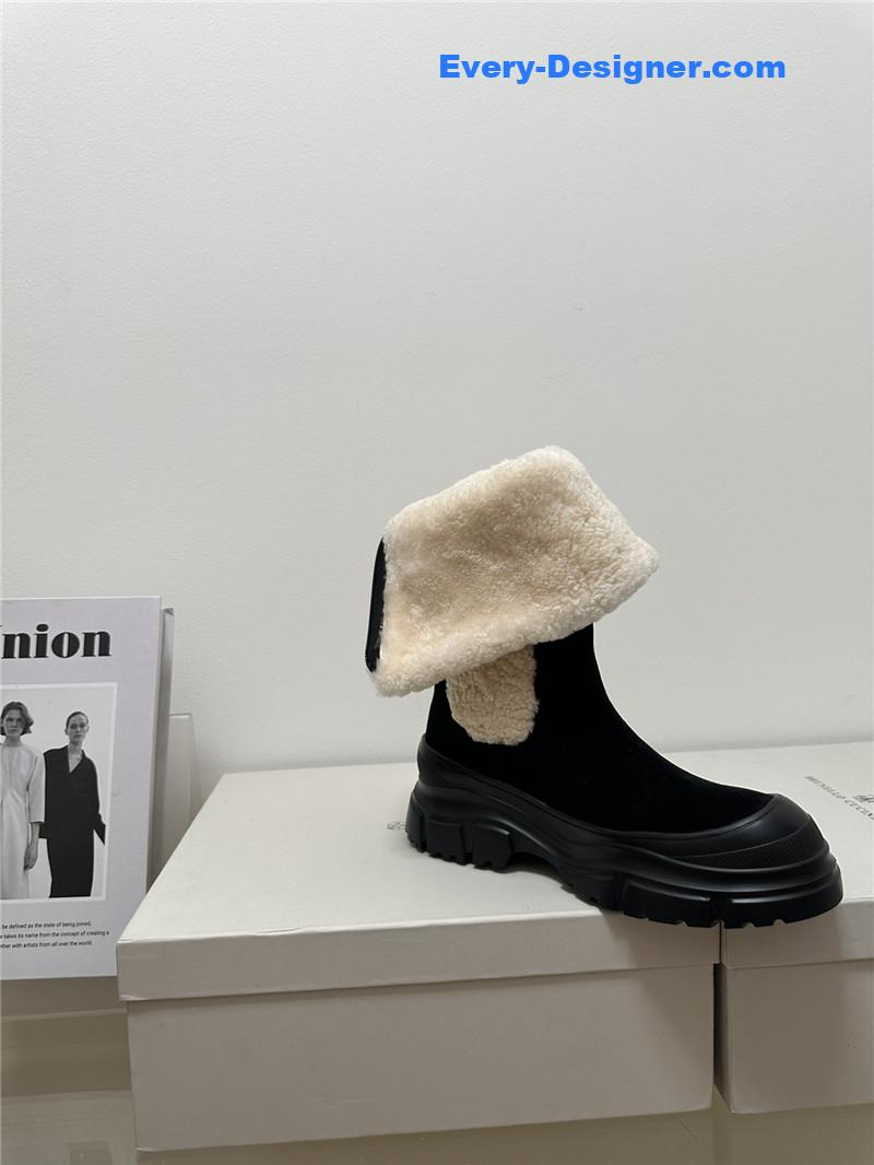runello cinelli new wool ankle boots