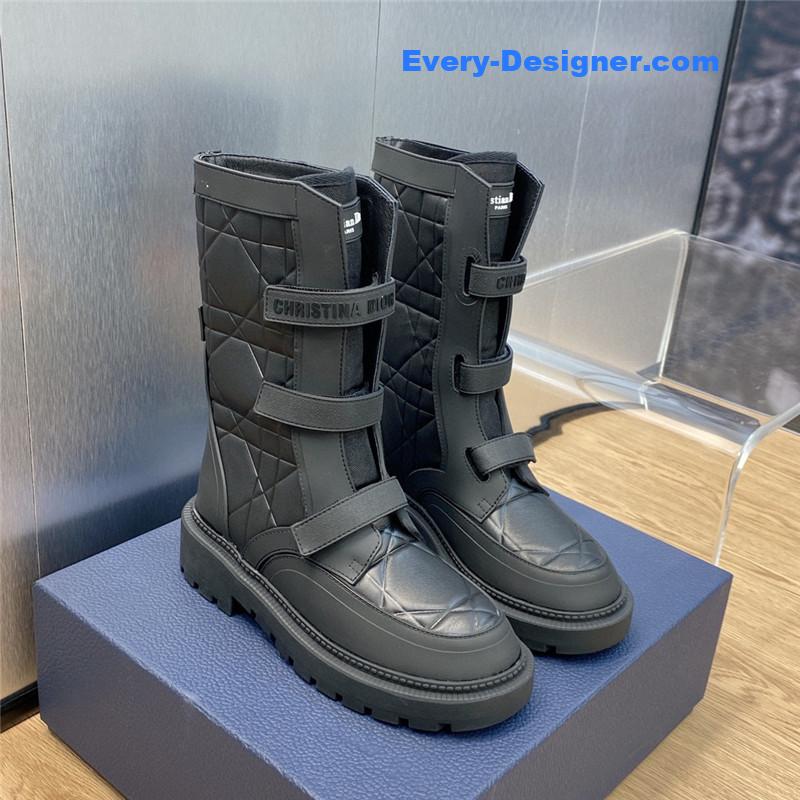 Dior Black D-Major Ankle Boots