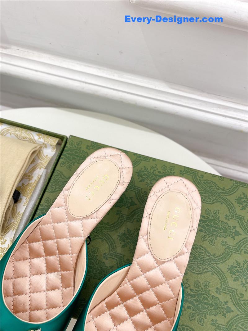 Gvc*1 new crystal horsebit mules