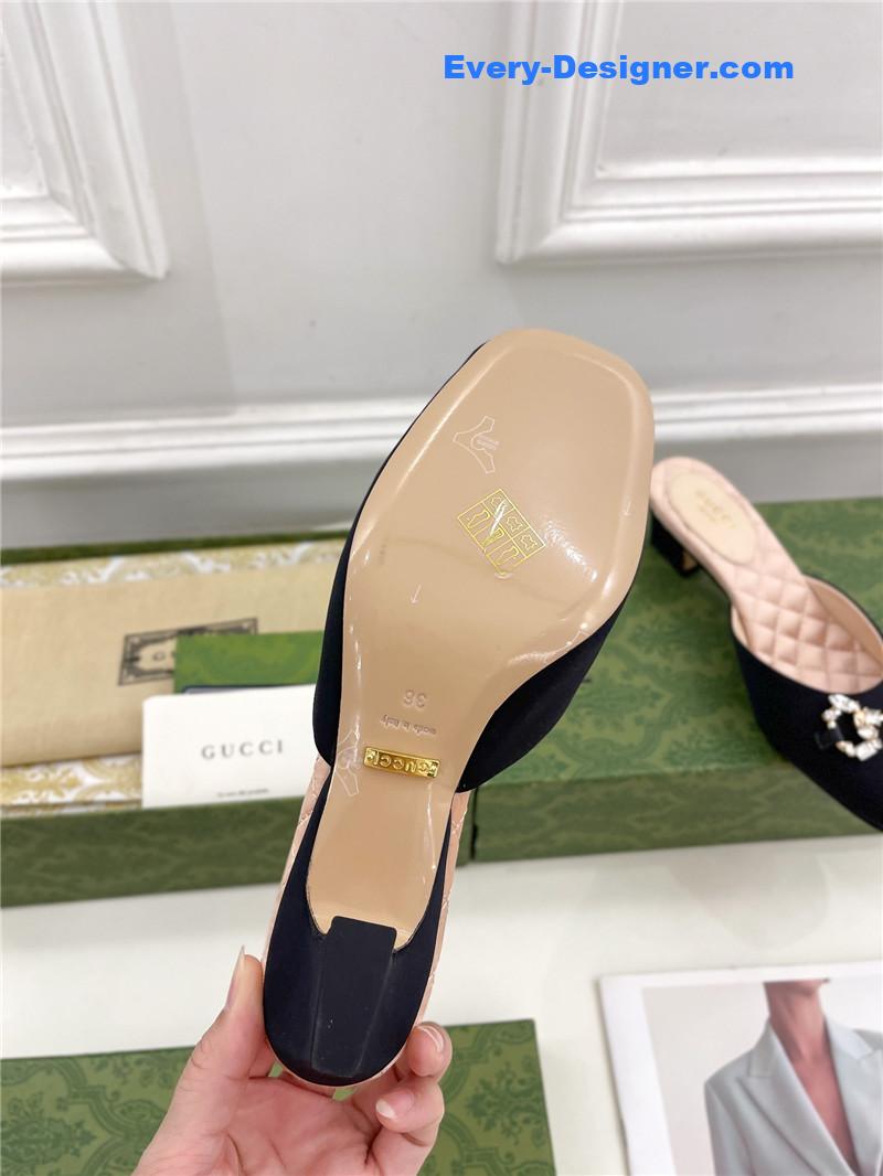 Gvc*1 new crystal horsebit mules