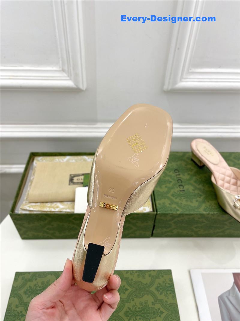 Gvc*1 new crystal horsebit mules