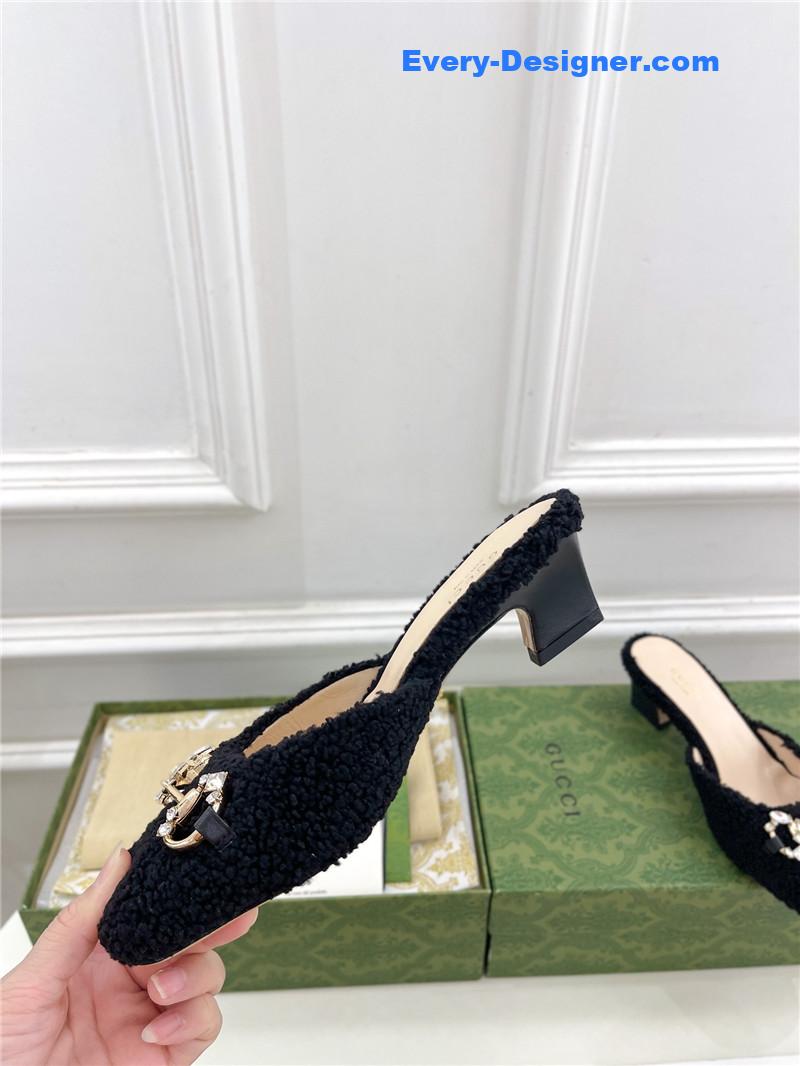 Gvc*1 new crystal horsebit mules