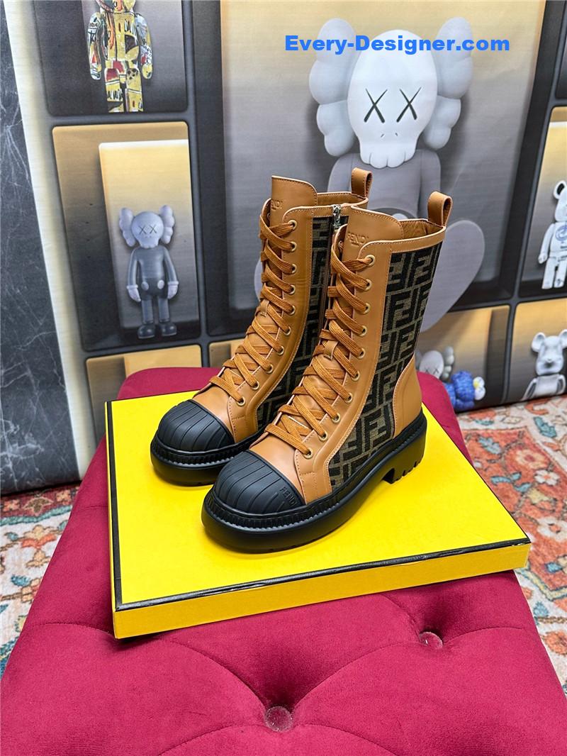 fendi new presbyopia lace-up martin boots