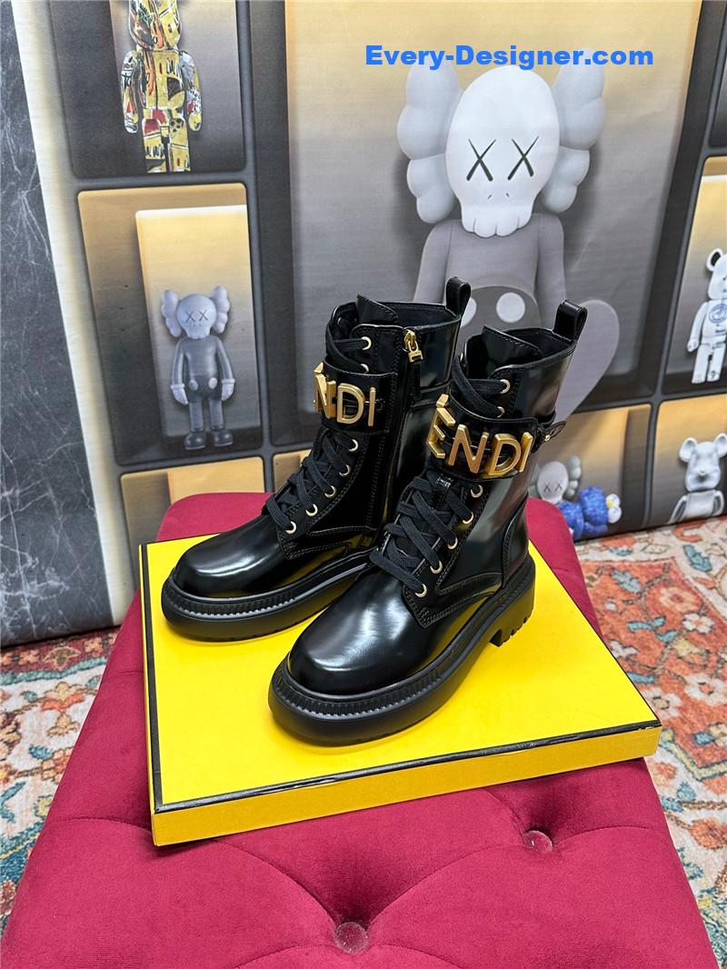 fendi new presbyopia lace-up martin boots