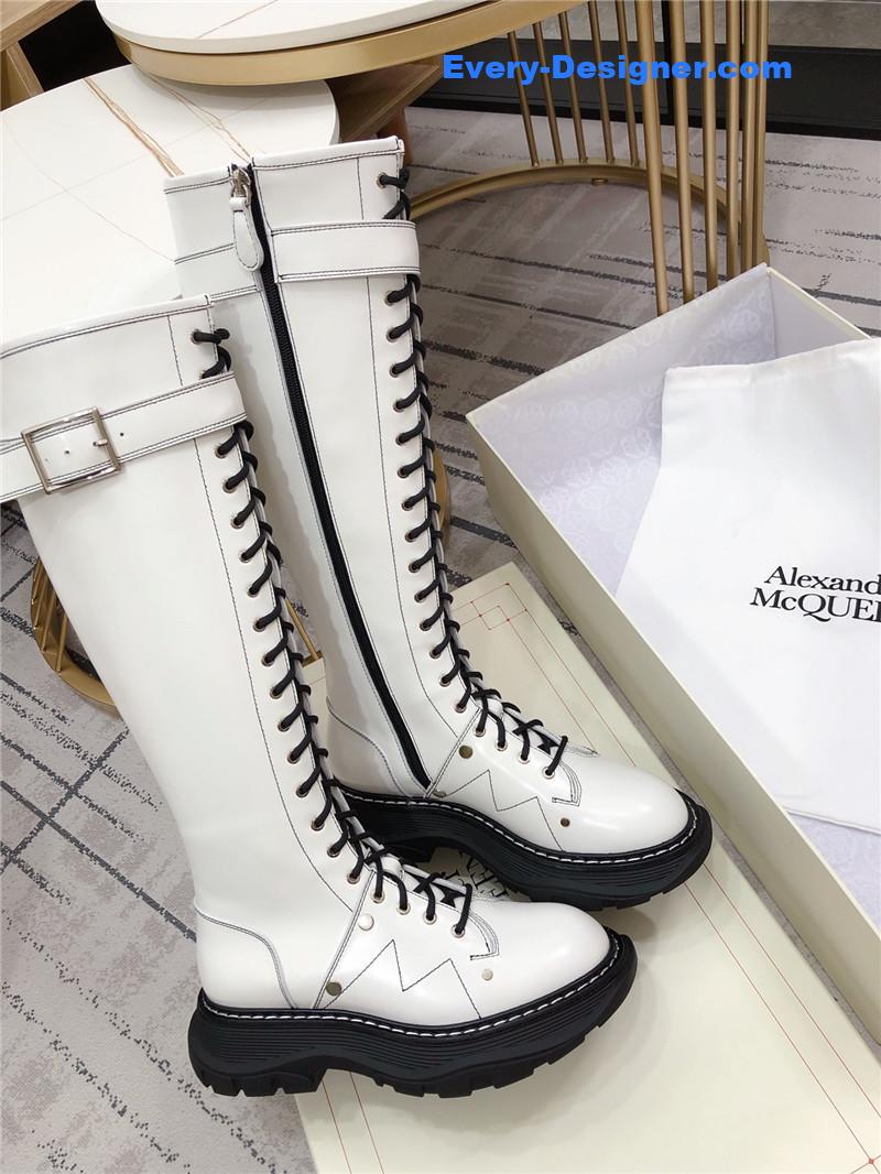 Alexander mcqueen new lace-up boots