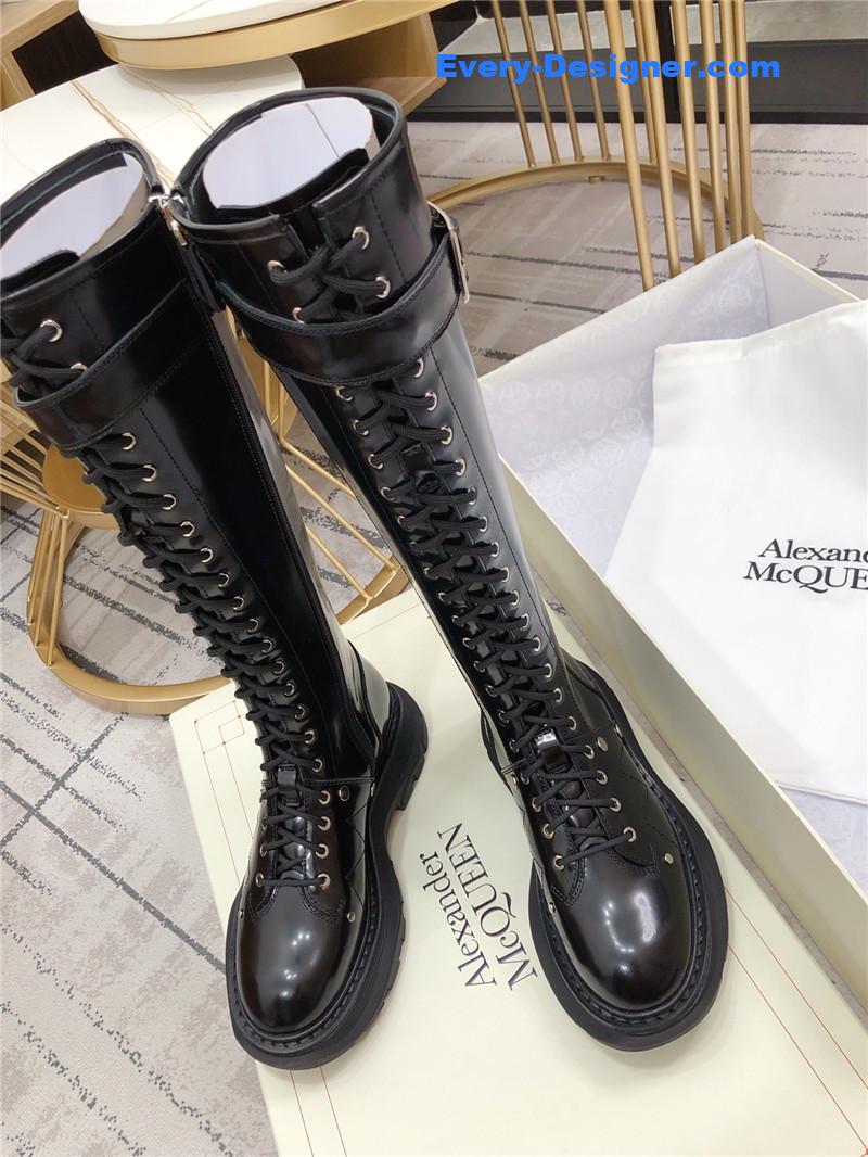 Alexander mcqueen new lace-up boots