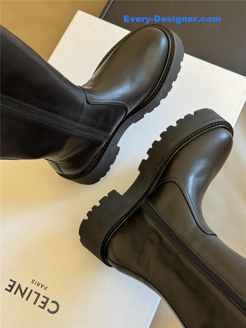 Ce1i*e autumn and winter thick sole knee boots