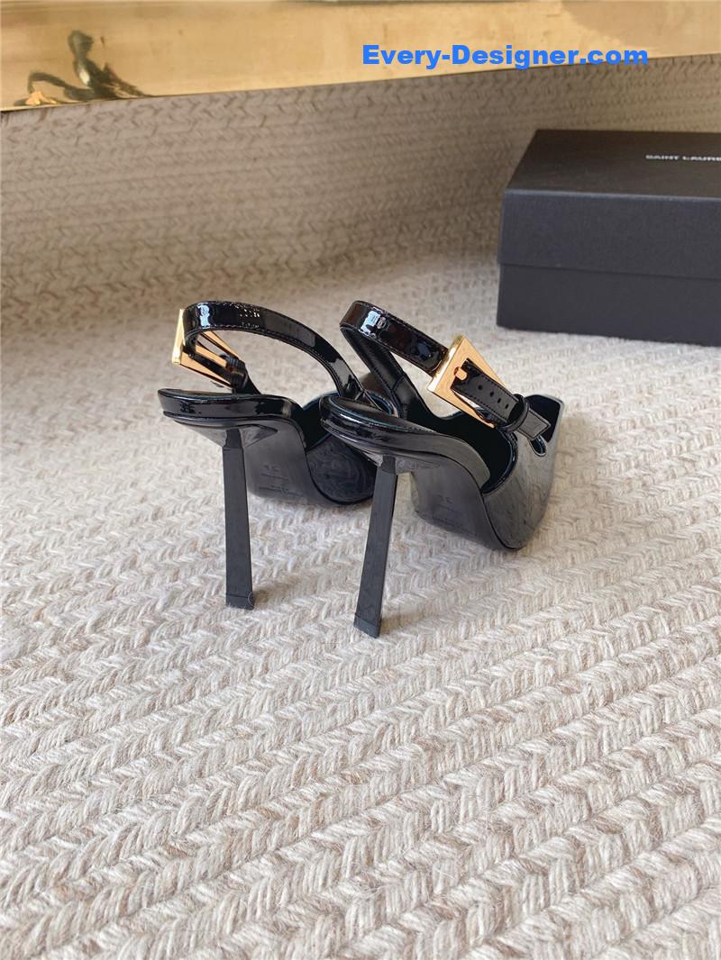 Y51 catwalk style small square toe high heel sandals