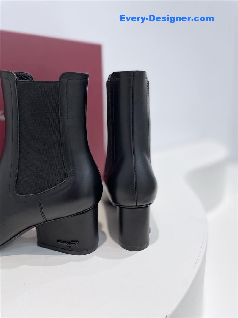 Salvatore Ferragamo Chelsea block heel boots