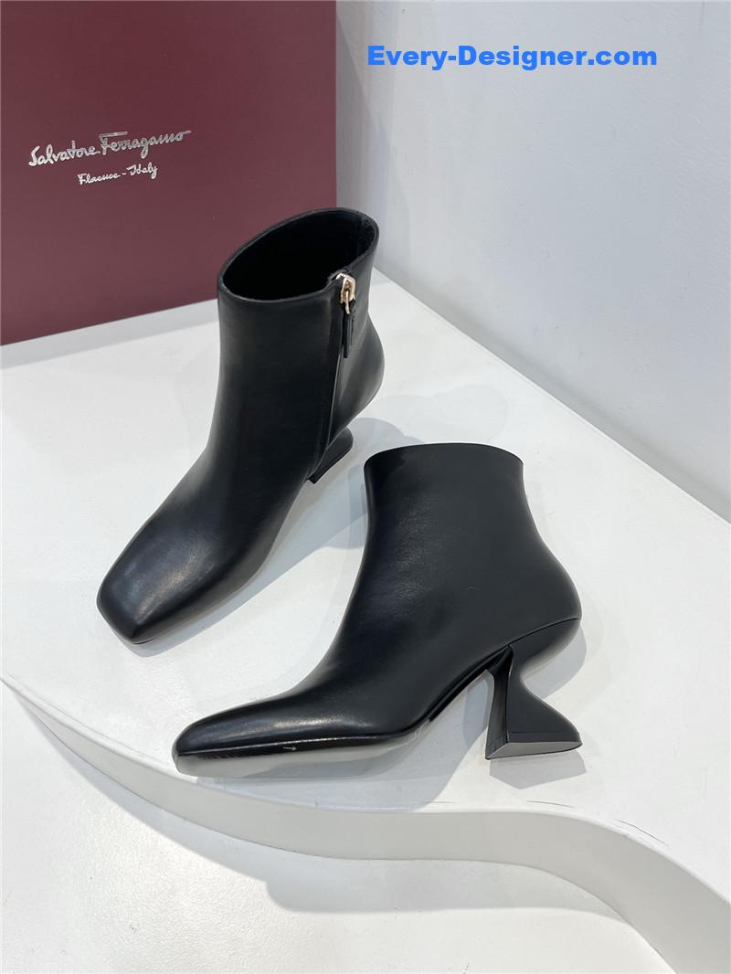 Salvatore Ferragamo Chelsea block heel boots