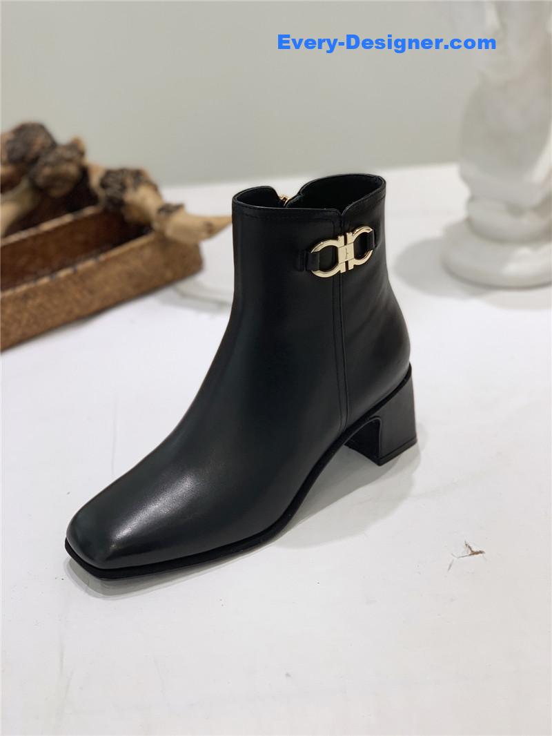 Salvatore Ferragamo block heel boots