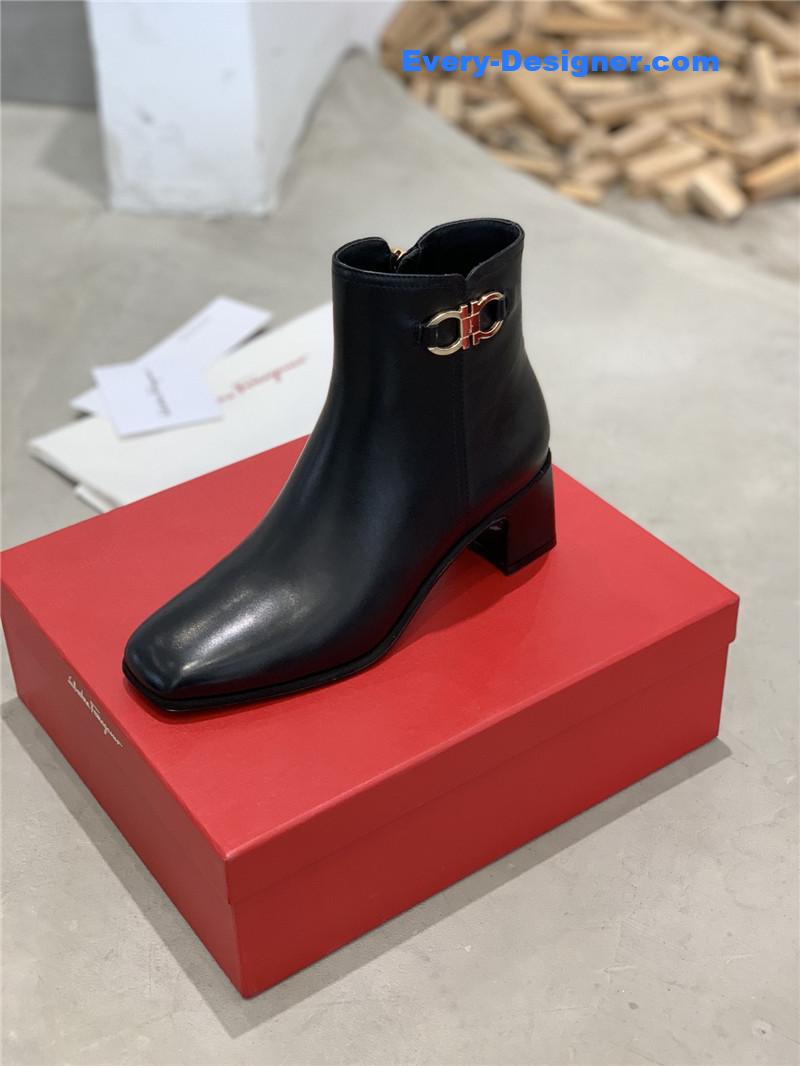 Salvatore Ferragamo block heel boots