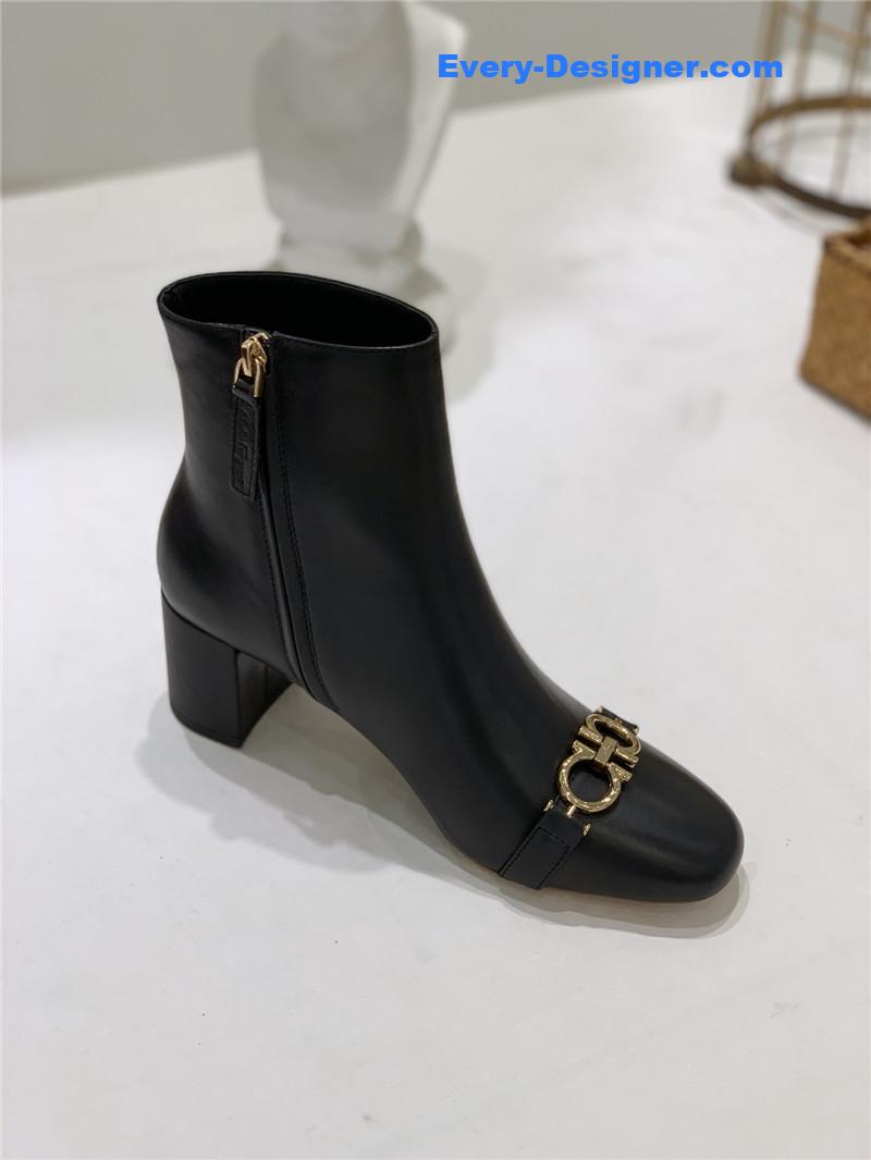 Salvatore Ferragamo block heel boots