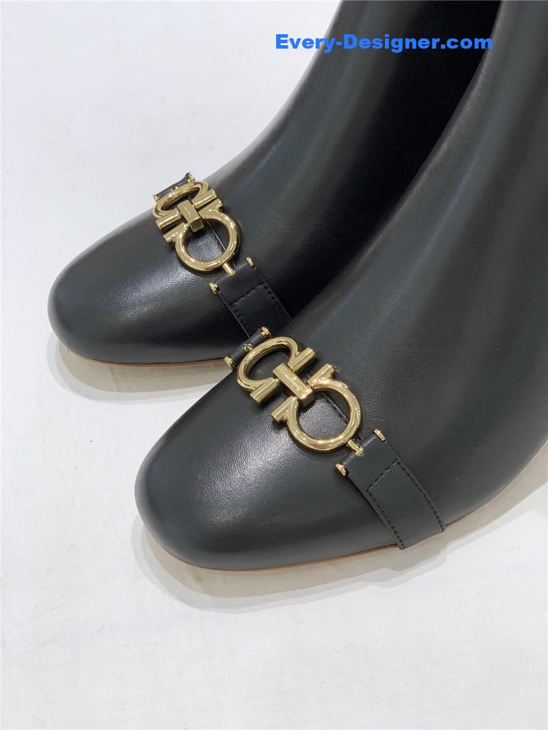 Salvatore Ferragamo block heel boots
