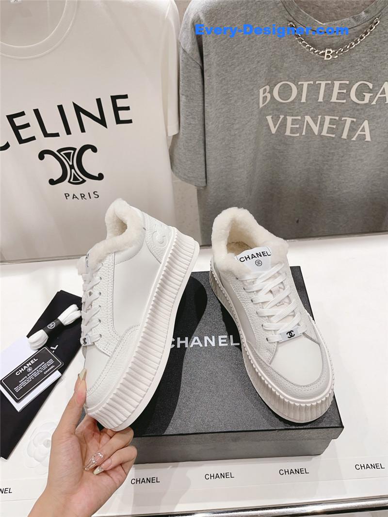 Ch**el panda colorblock thick-soled biscuit shoes