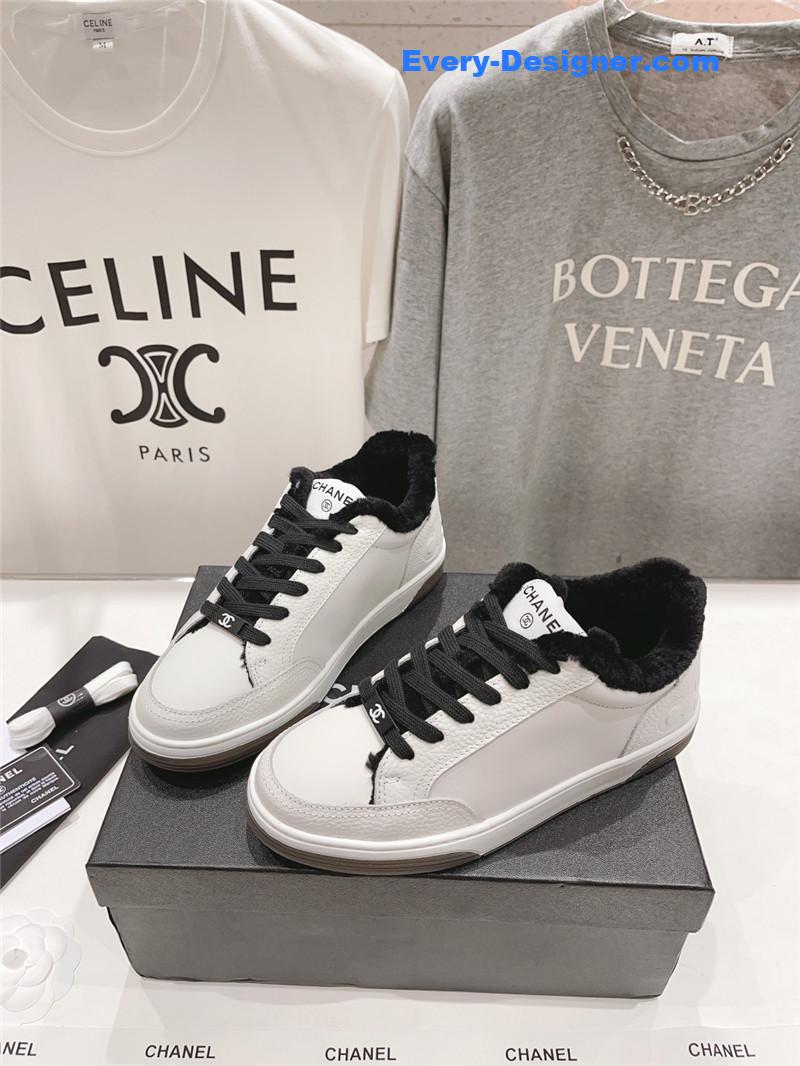 Chanel panda colorblock thick-soled biscuit shoes