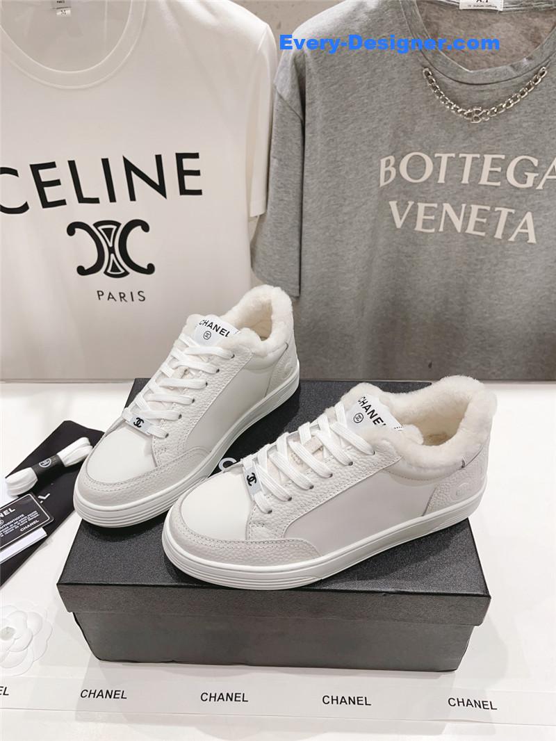 Chanel panda colorblock thick-soled biscuit shoes