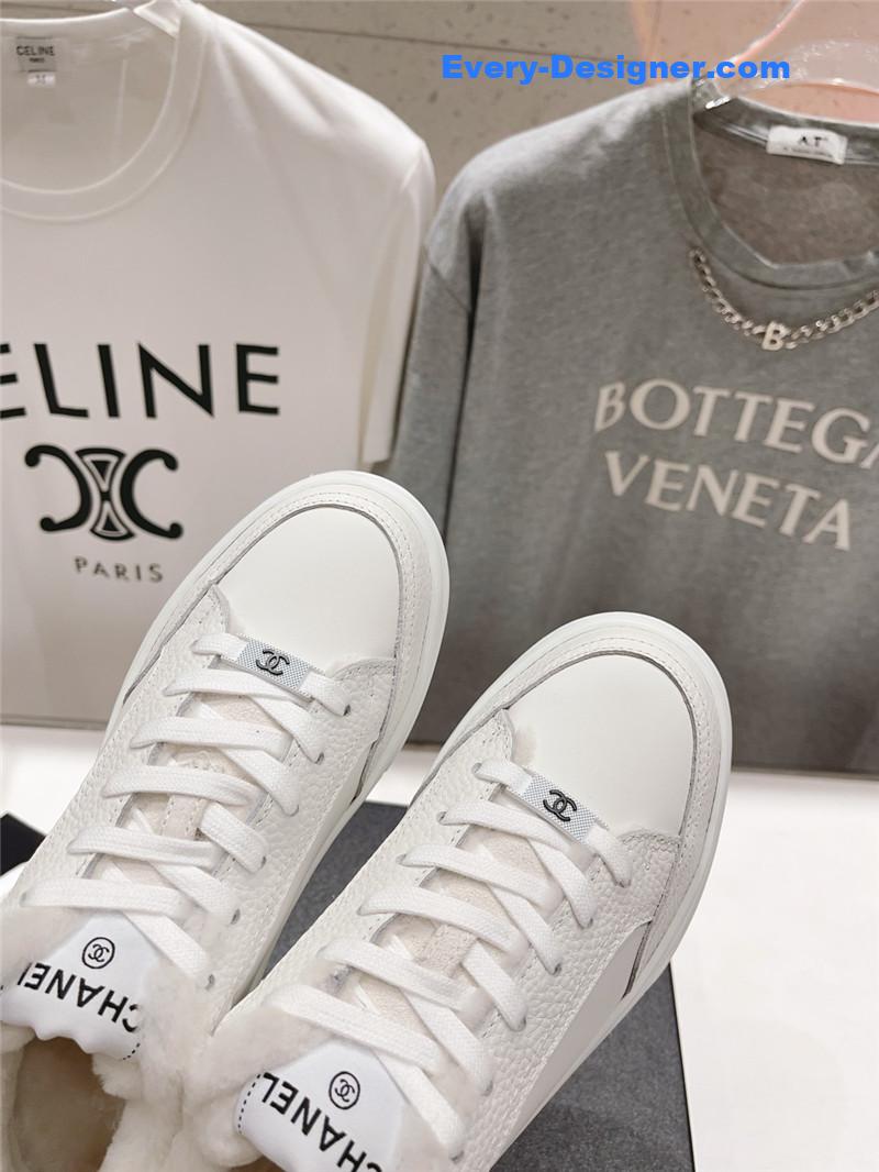 Ch**el panda colorblock thick-soled biscuit shoes