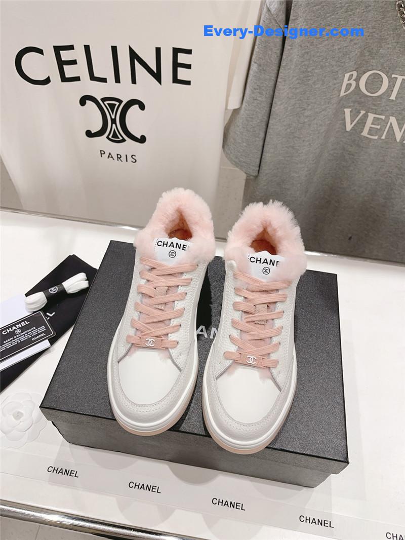 Ch**el panda colorblock thick-soled biscuit shoes