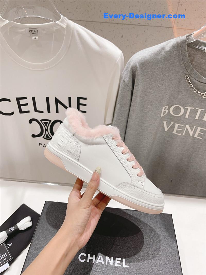 Ch**el panda colorblock thick-soled biscuit shoes