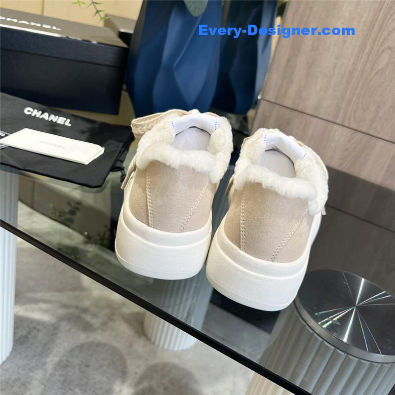 Ch**el new low top thick lace bread shoes