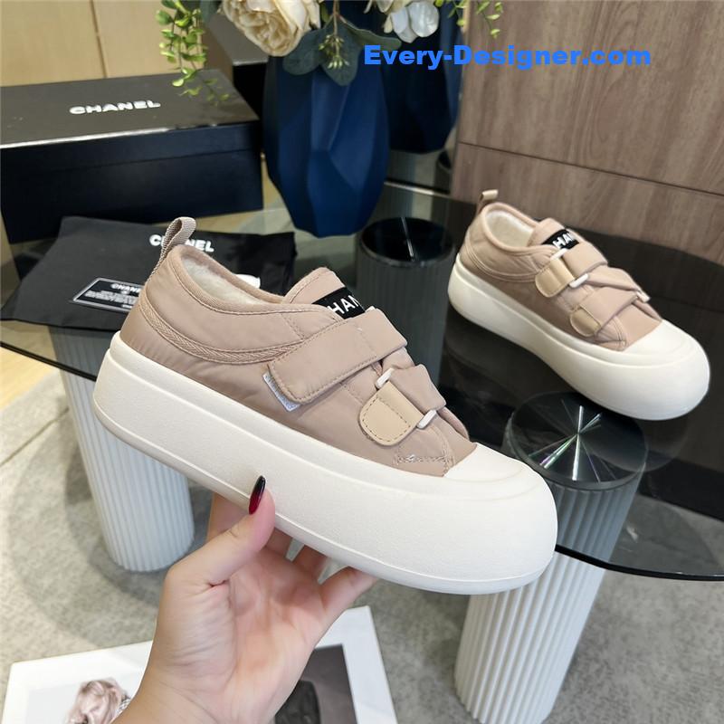 Ch**el new low top thick lace bread shoes