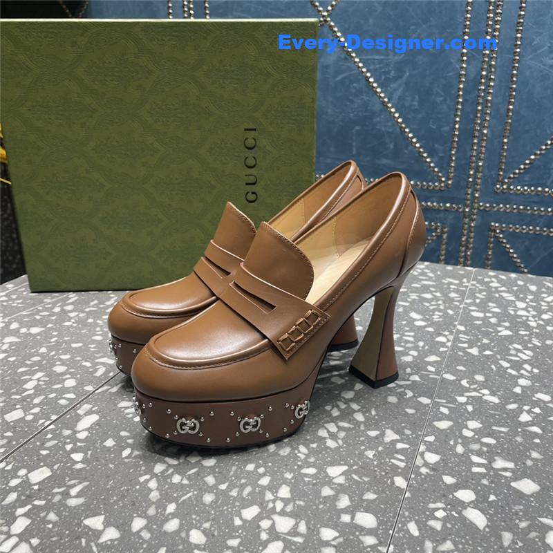 Gvc*1 gg stud platform loafers