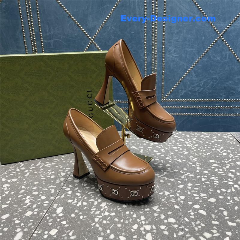 Gvc*1 gg stud platform loafers