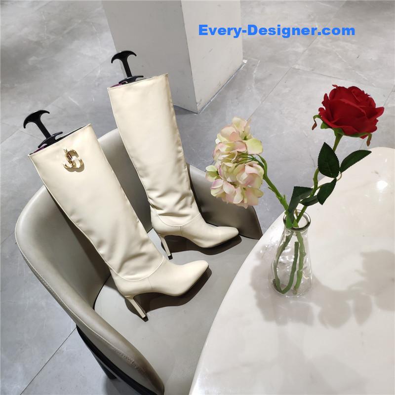 J1m*y Ch00 mahesa 100 leather knee-high boots