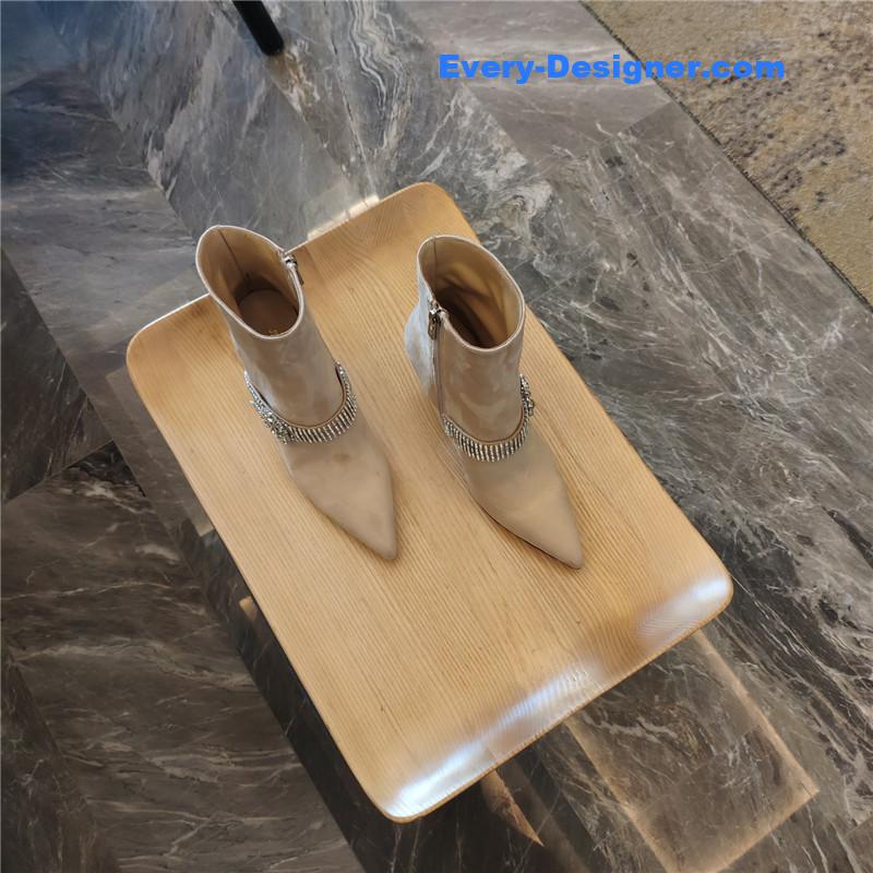 J1m*y Ch00 kaza embellished suede ankle boots